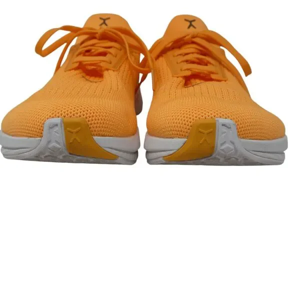 Flux Adapt Cantaloupe Orange Breathable Knit Runners Sneakers - Picture 8 of 12